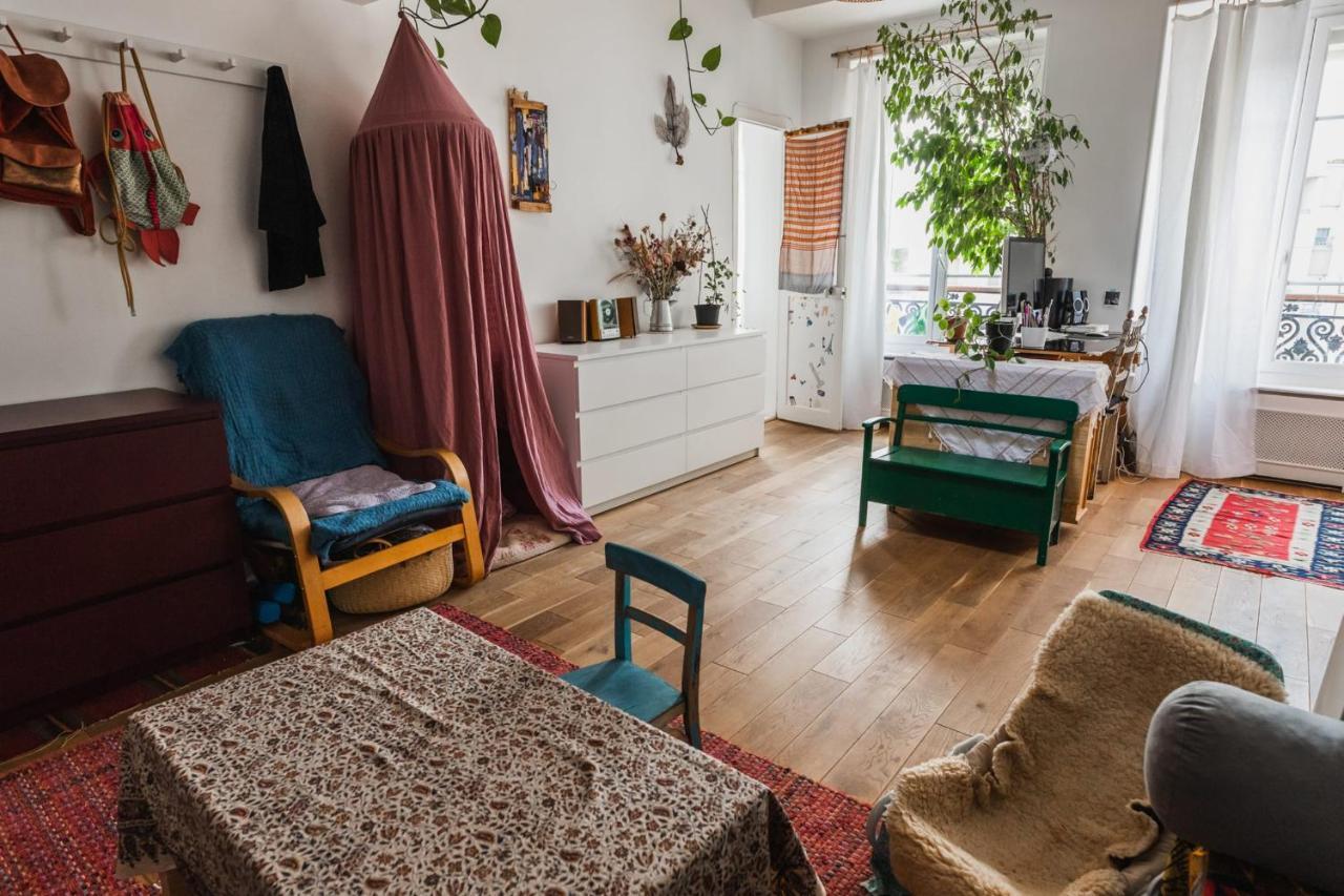 파리 Bright Atypical Duplex In Menilmontant 아파트 외부 사진